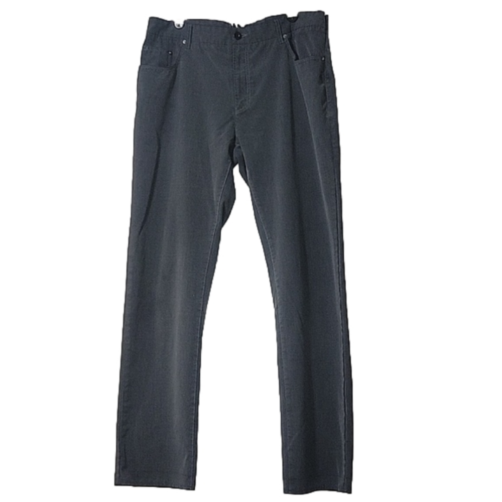 ENZO TOVARE Men's cotton Chino jeans-style pants, dark gray, 38x31